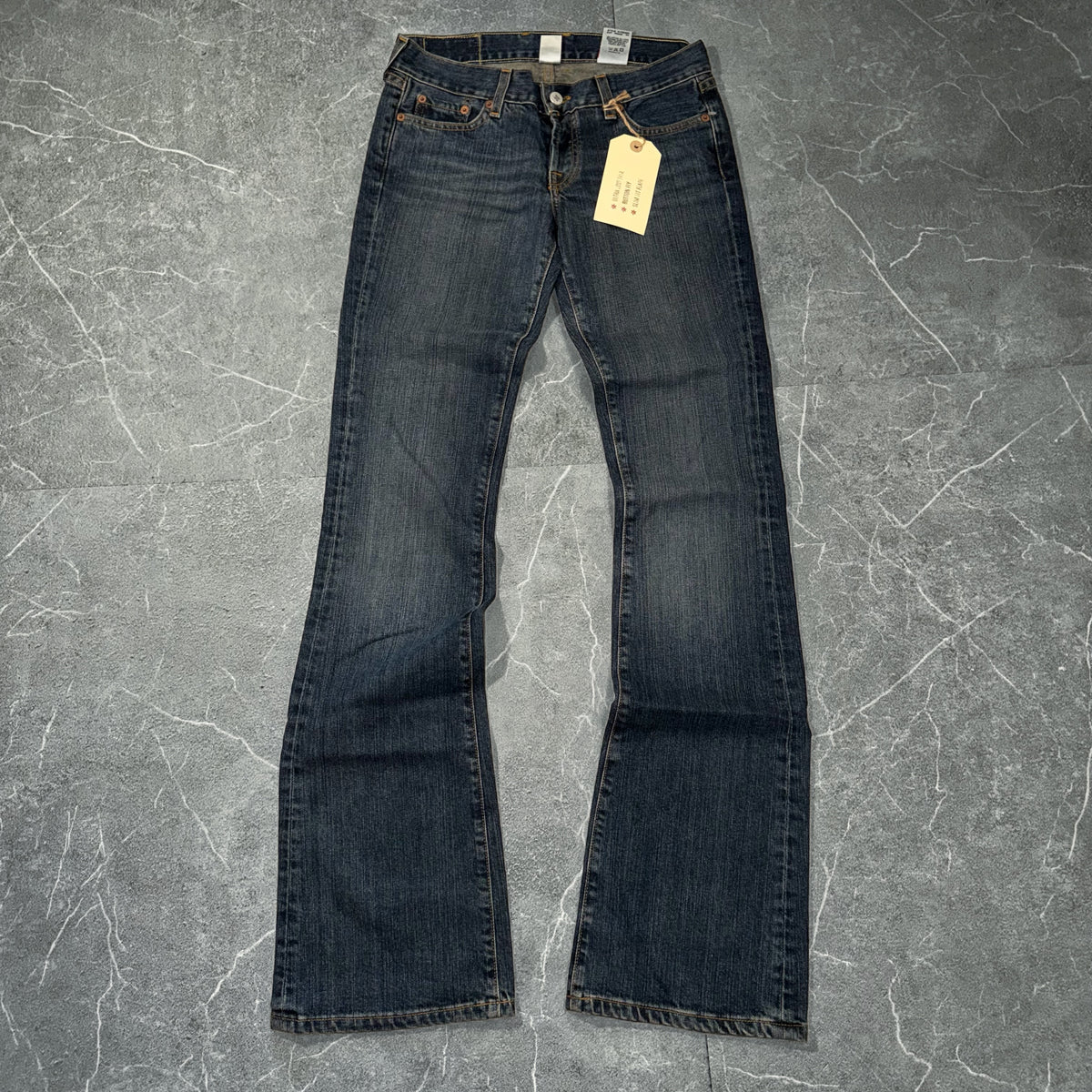 Y2k Lucky Brand “Lucky You” Flared Ultra Low rise Jeans
