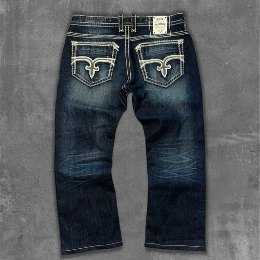 Y2k Rock Revival Heavy Denim Jeans
