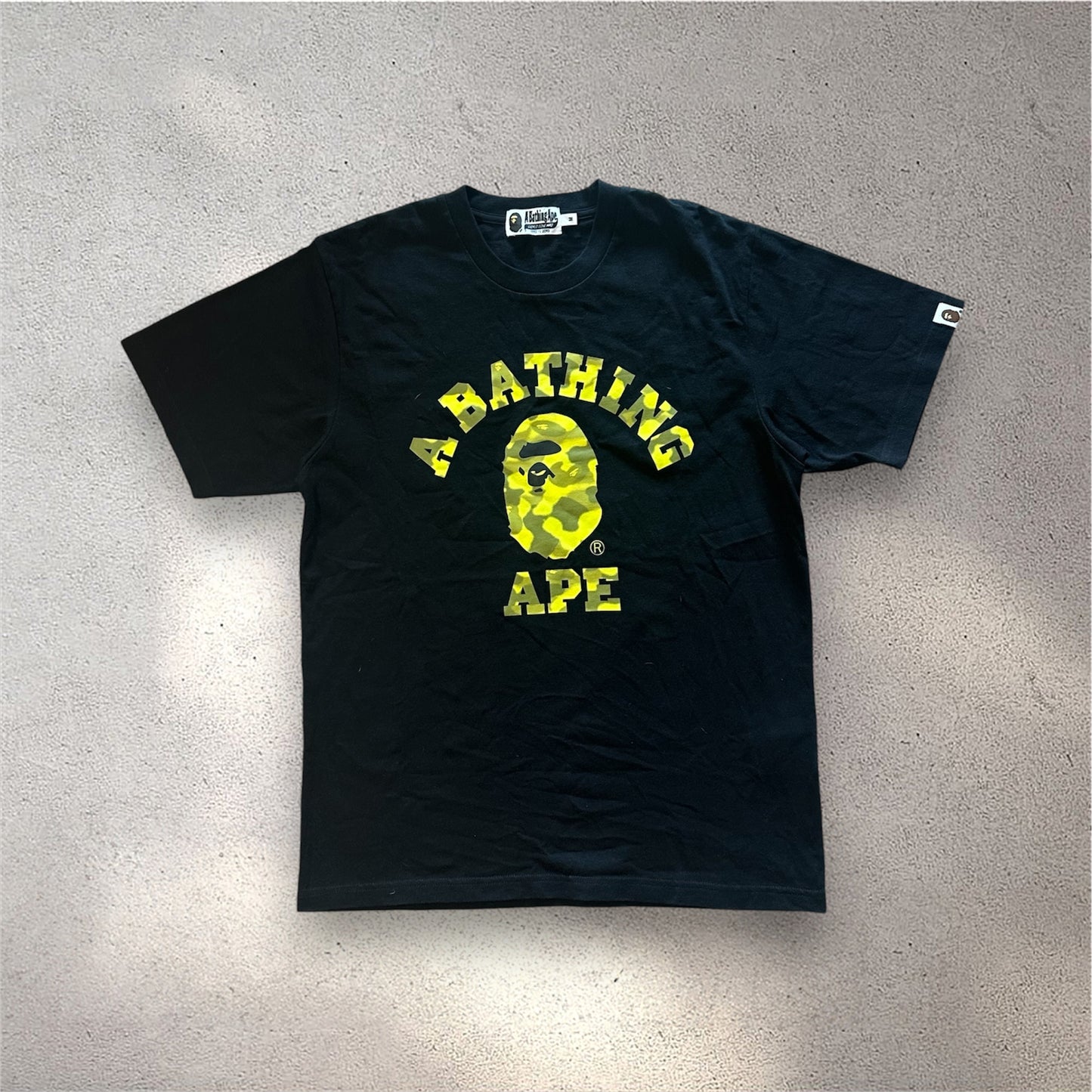 A Bathing Ape Radiation Camo College Tee