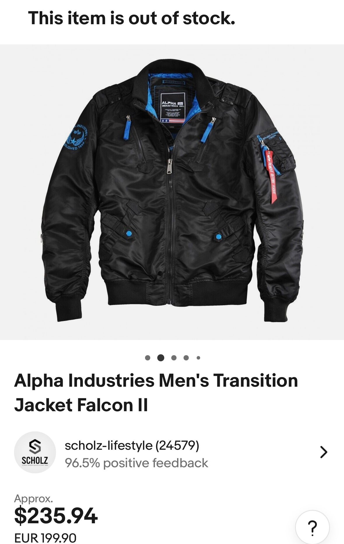 Alpha Industries Falcon II Bomber Jacket