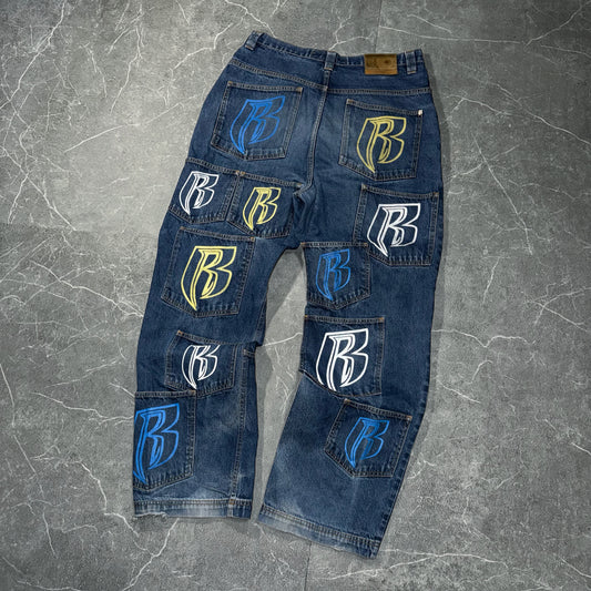 Vintage RARE Ruff Ryders DMX Baggy Jeans