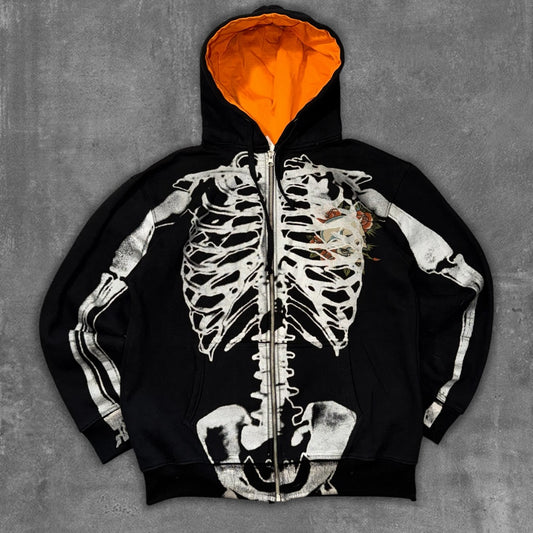 RARE Ed Hardy X-Ray Zip-Up