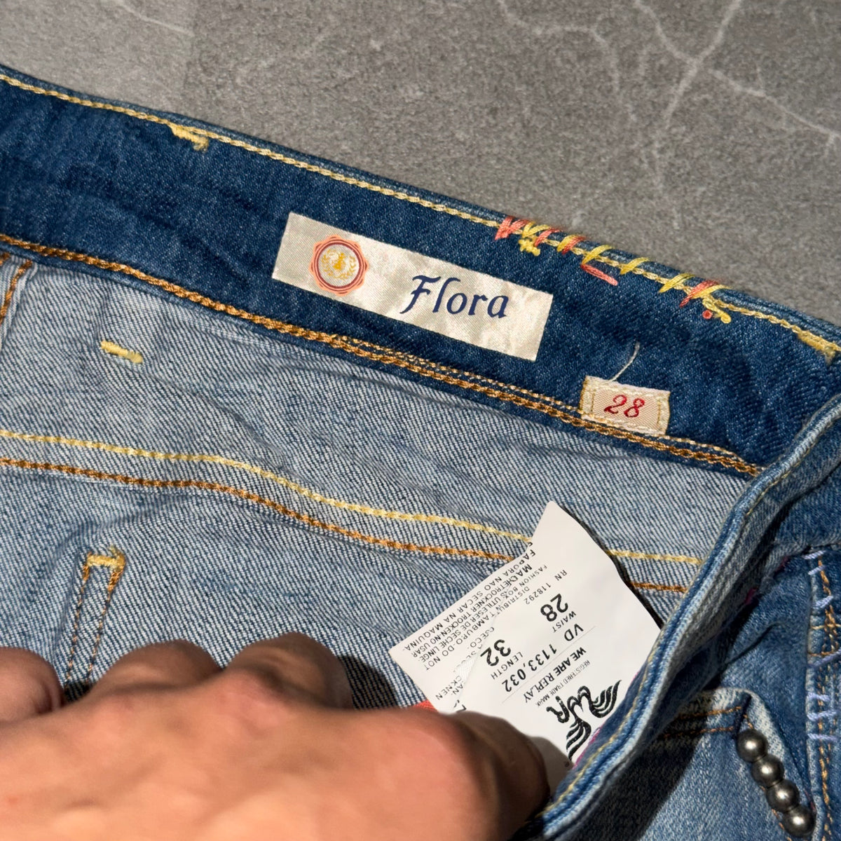 Y2k Replay Wmns Flared Low Rise Jeans