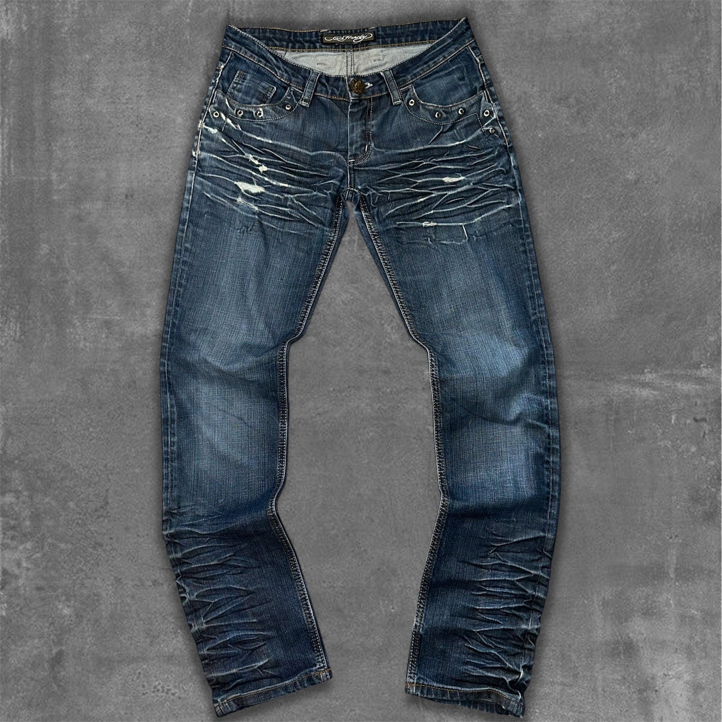 Vintage Ed Hardy Geisha Embroidered wmns Jeans