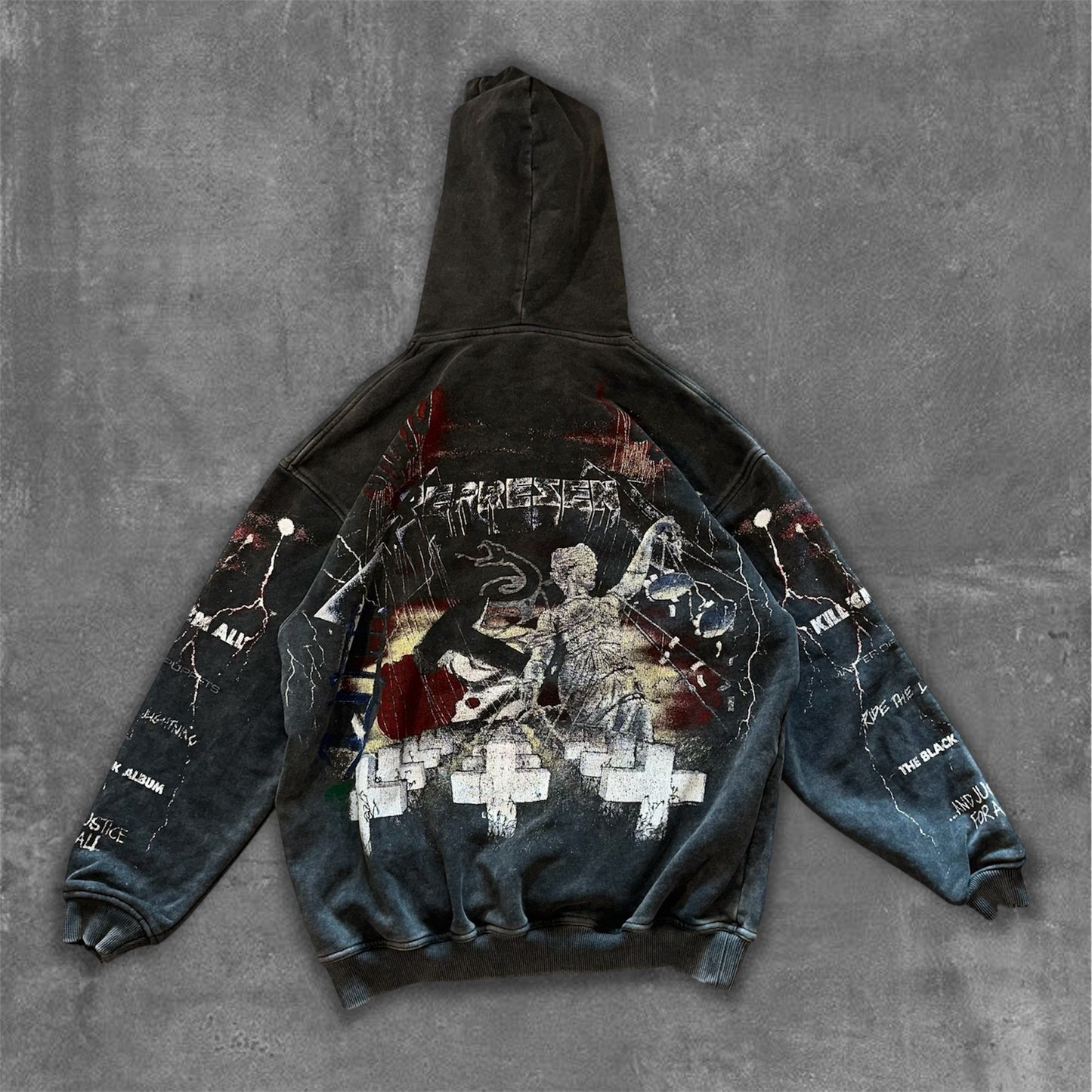 Metallica Distressed Hoodie