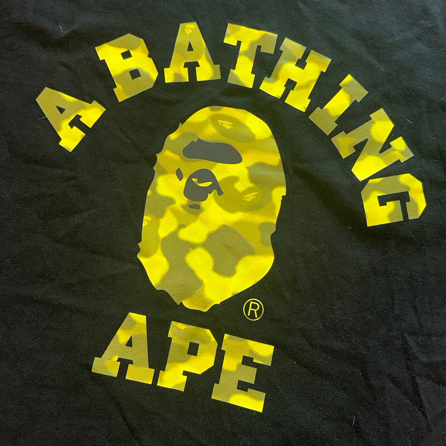 A Bathing Ape Radiation Camo College Tee