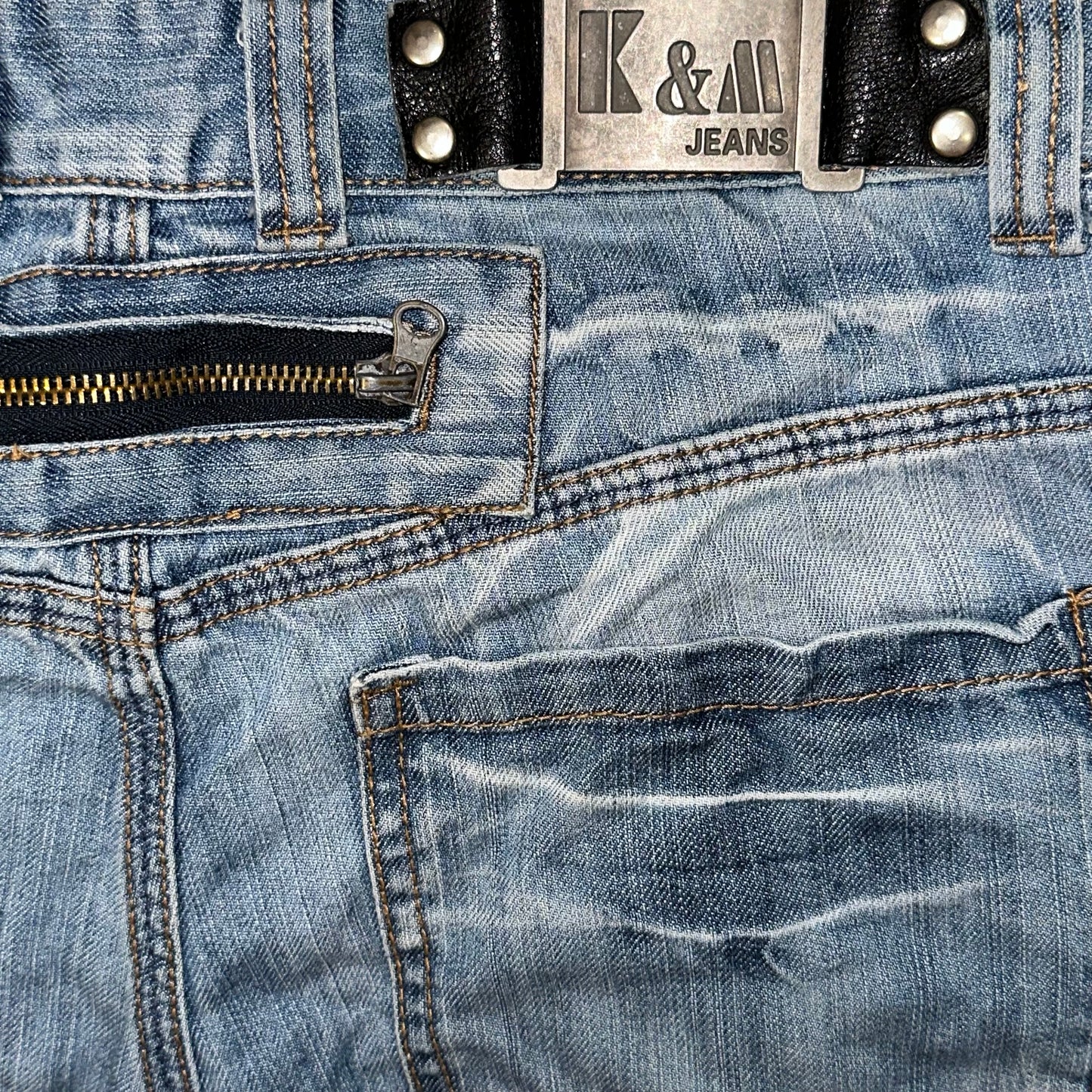 Y2k Kosmo Lupo Biker Jeans