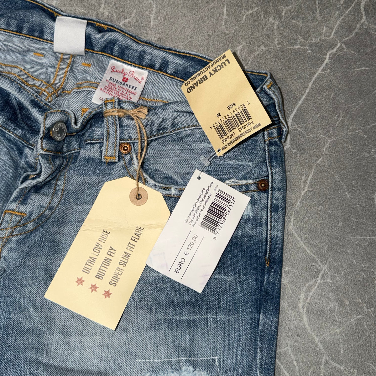 Y2k Lucky Brand “Lucky you” Low rise Flared Jeans