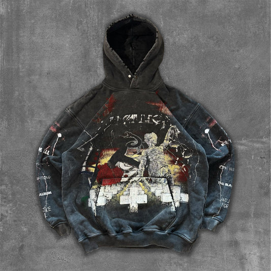 Metallica Distressed Hoodie