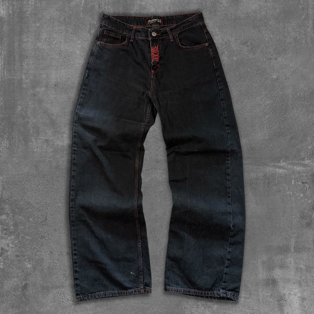 Opium Embroidered Baggy Jeans