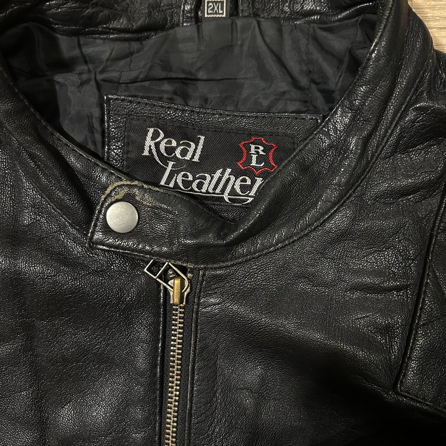 Vintage Biker Real Leather Jacket