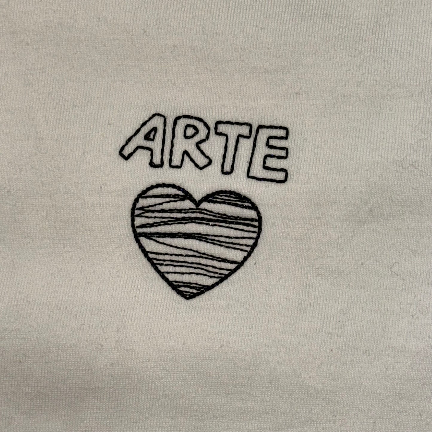 ARTE scribble heart logo tee
